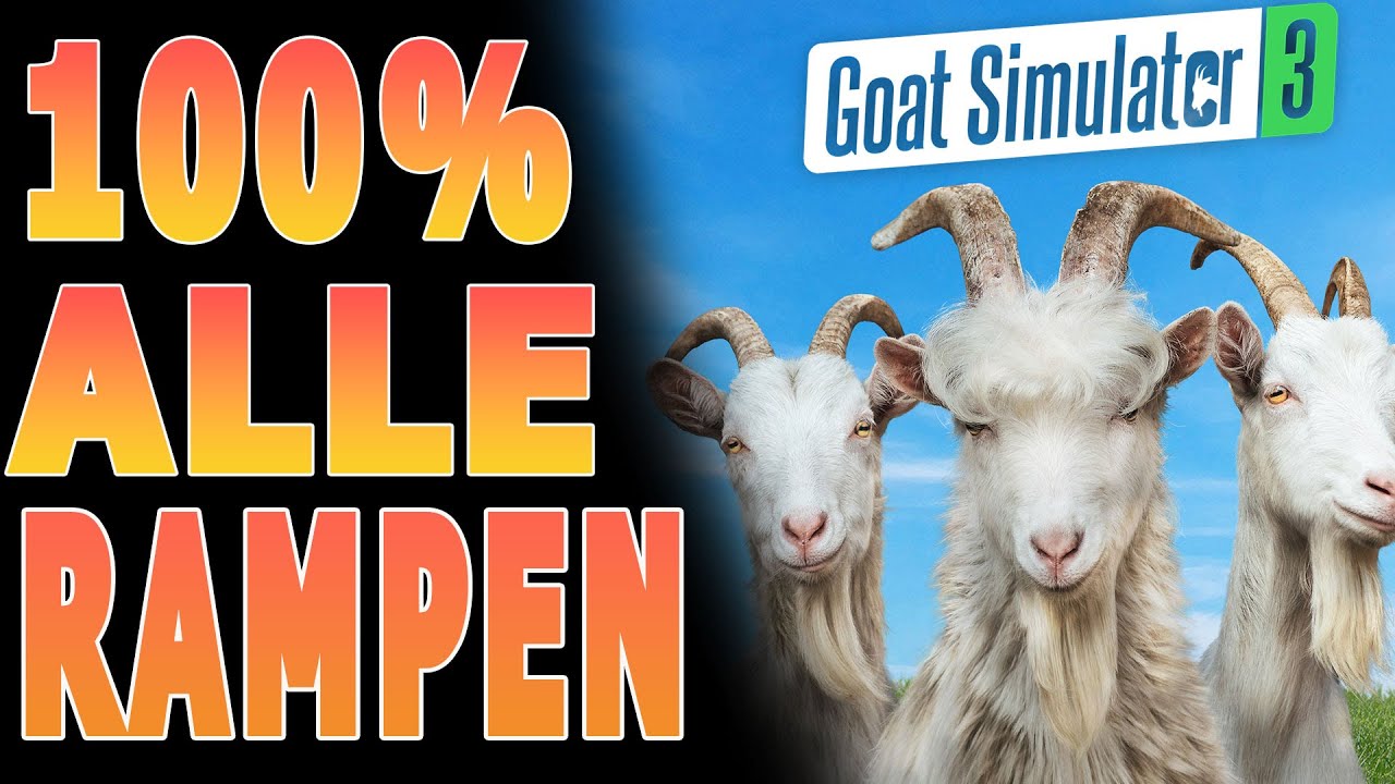 Goat Simulator 3 - Daredevil - 100% Guide - Alle Rampen - Trophy - Achievement Guide