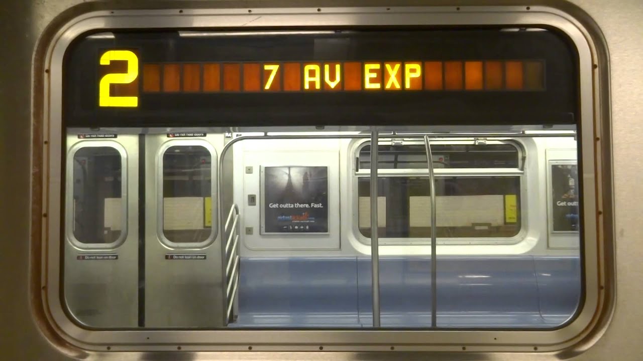 NYC Subway Special: R142A (2) Exterior Destination Sign To Flatbush Avenue