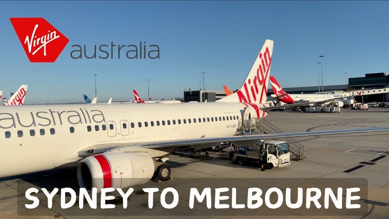 (4K) Sydney to Melbourne TRIP REPORT Virgin Australia VA 808 Boeing 737-800
