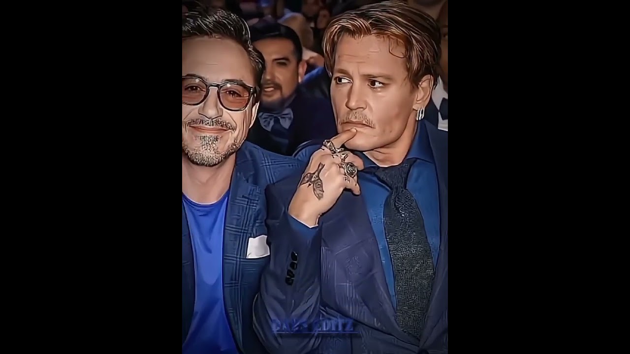 2 legends in one frame #rdj #johnnydepp #robertdowneyjr #2legend