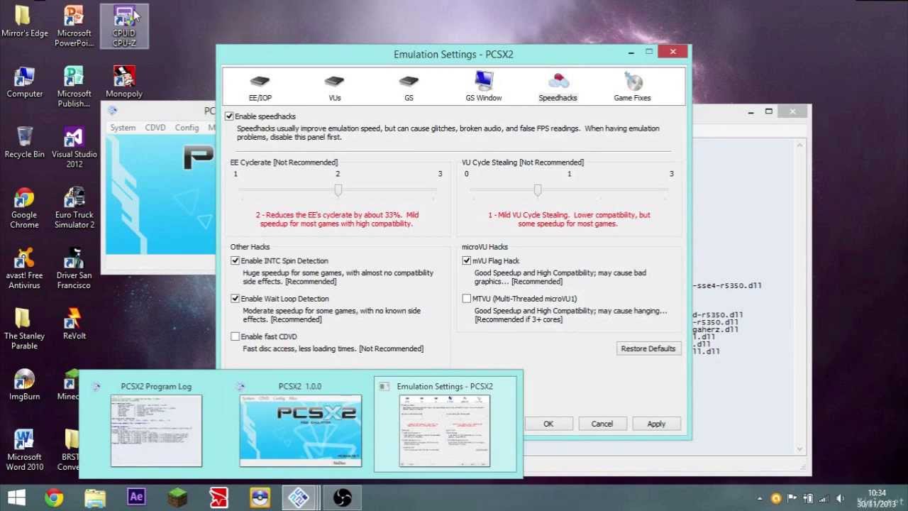 PCSX2 1.0.0 - Settings For Best FPS