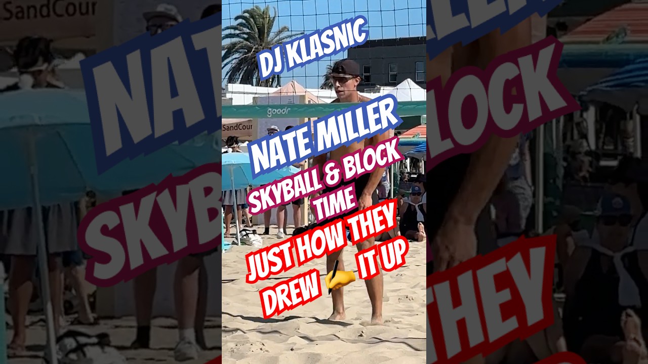 2025 Hermosa Open DJ Klasnic Nate Miller Just How They Drew It Up #beachvolleyball #ericcam
