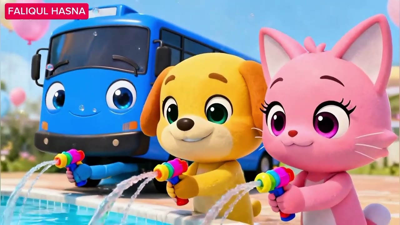 Ayo Kita Berenang, Bersama Odong odong Bus Tayo & Teman-teman