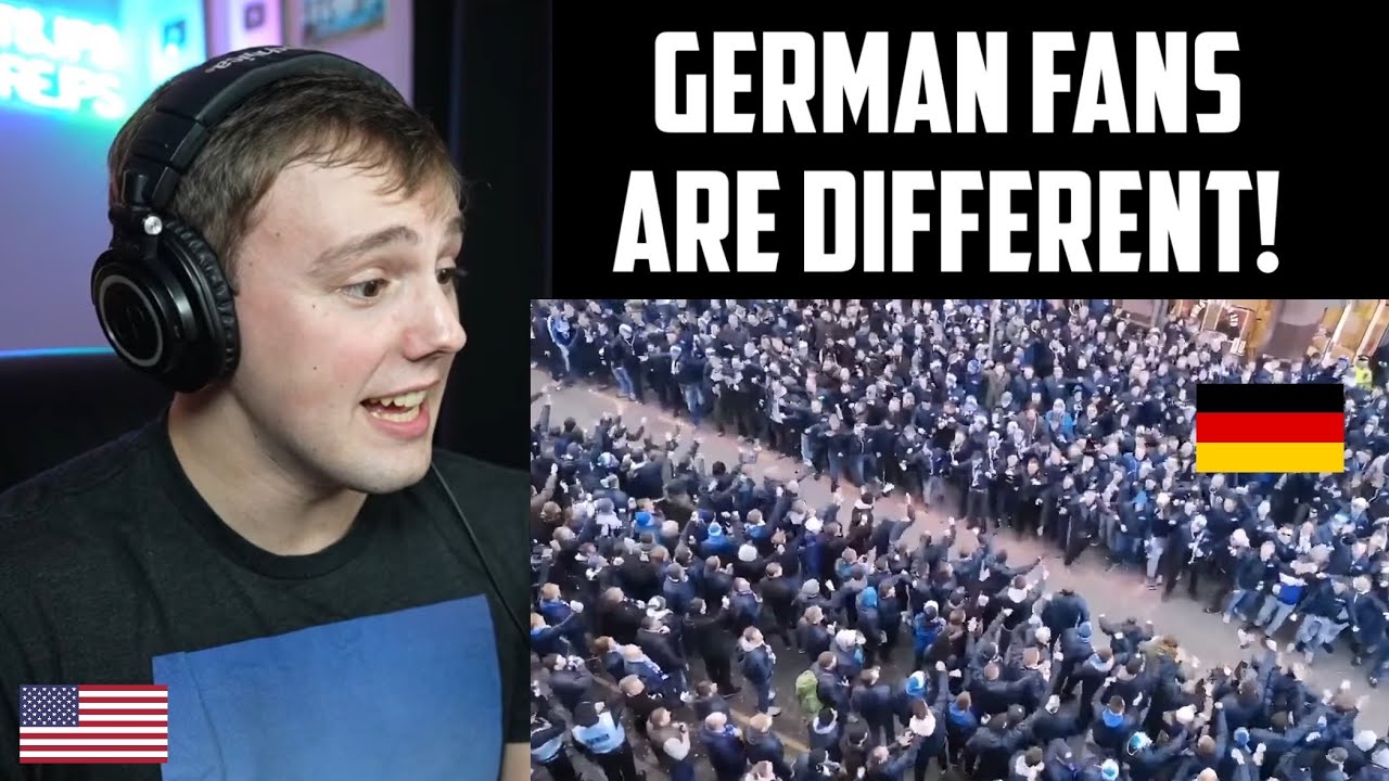 American Reacts to German Football Fans Take Over Manchester