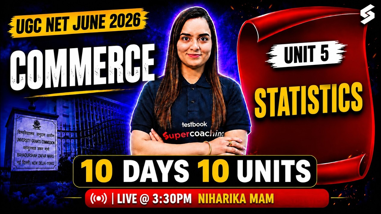 UGC NET Commerce Classes | UGC NET Commerce Unit 5 | Statistics UGC NET Commerce By Niharika Mam