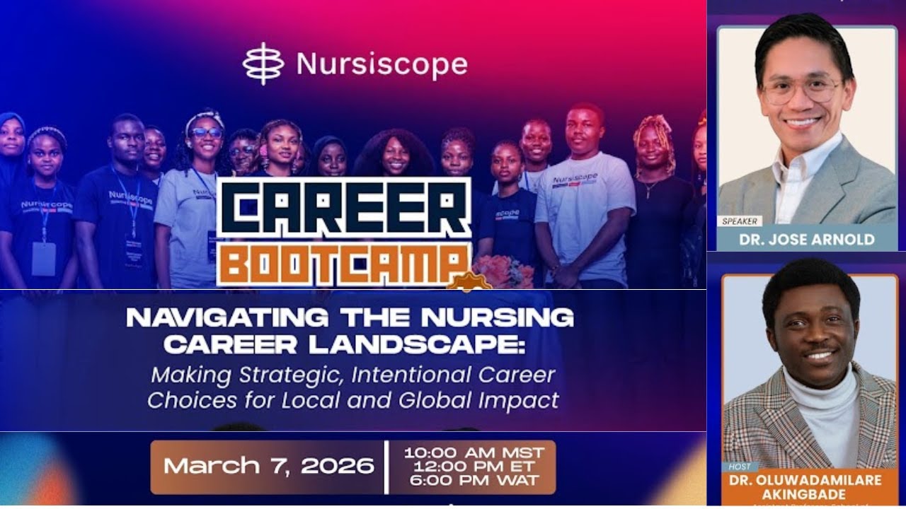 Stuck in Your Nursing Career? How to Grow Locally & Globally (LIVE) |  Dr Jose Arnold & Dr Akingbade