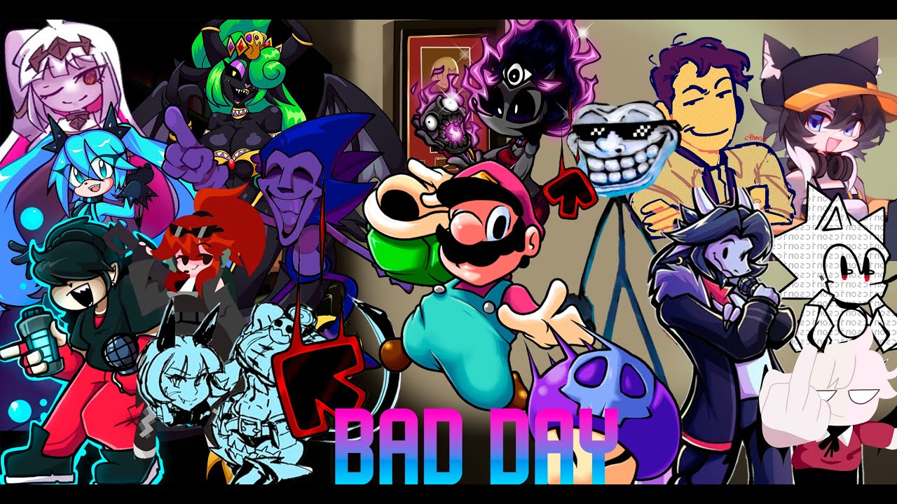 Bad Day but Everyone Sings It (FNF Bad Day but Everyone Sings It)