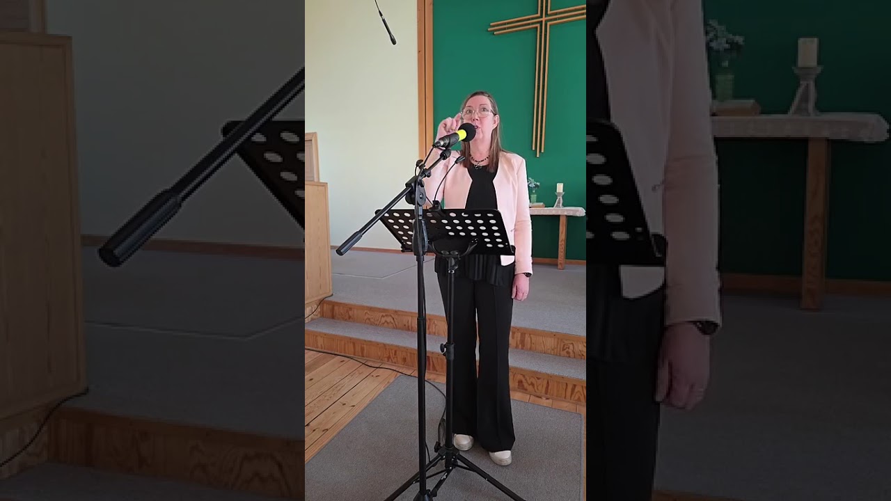 260222 Gudstjänst med Ingrid Andersson. Sång an Trio med Gunno