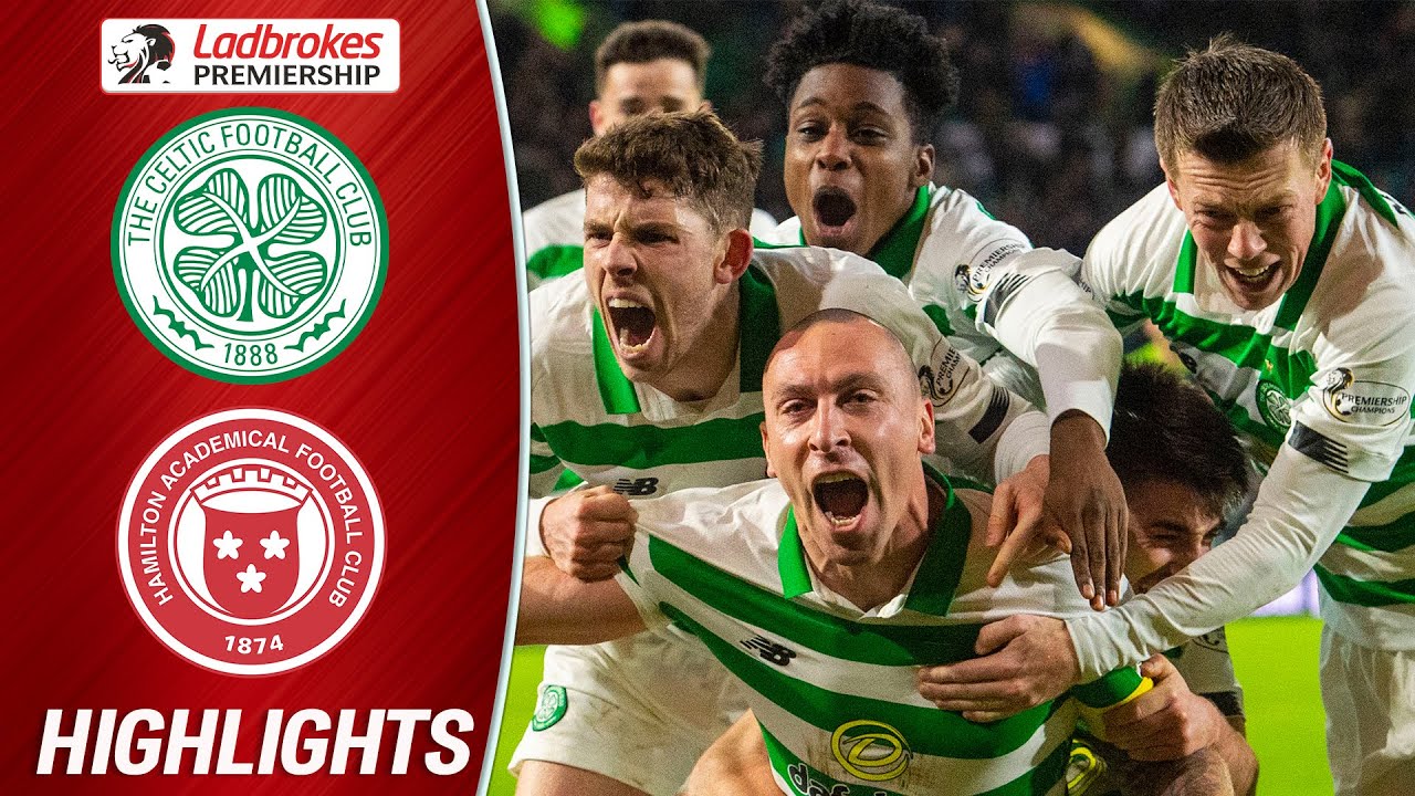 Celtic 2-1 Hamilton | Scott Brown’s Last Minute Goal Seals Celtic’s Victory | Ladbrokes Premiership