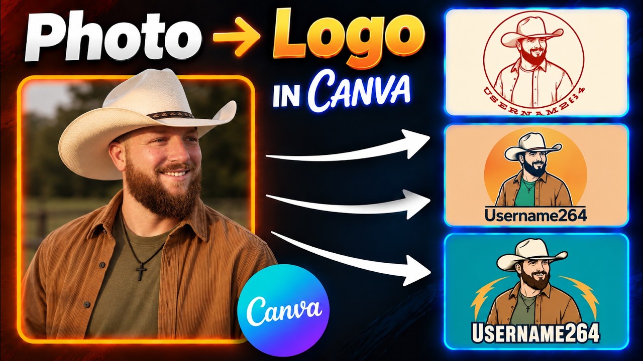 Как превратить любое фото в логотип в Canva БЕСПЛАТНО!