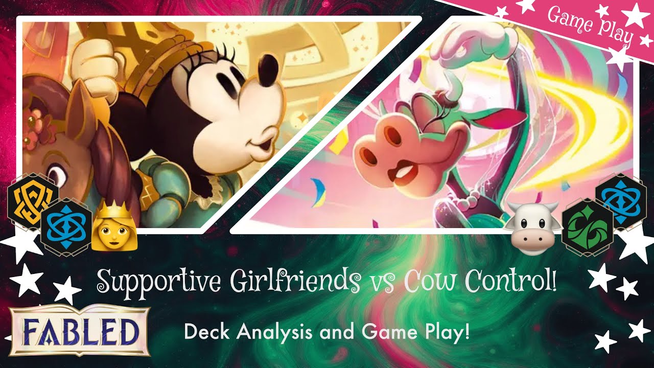 Maybe Meta: Supportive Girlfriends vs Cow Control | Lorcana Game Play | Lorcana Deck Analysis