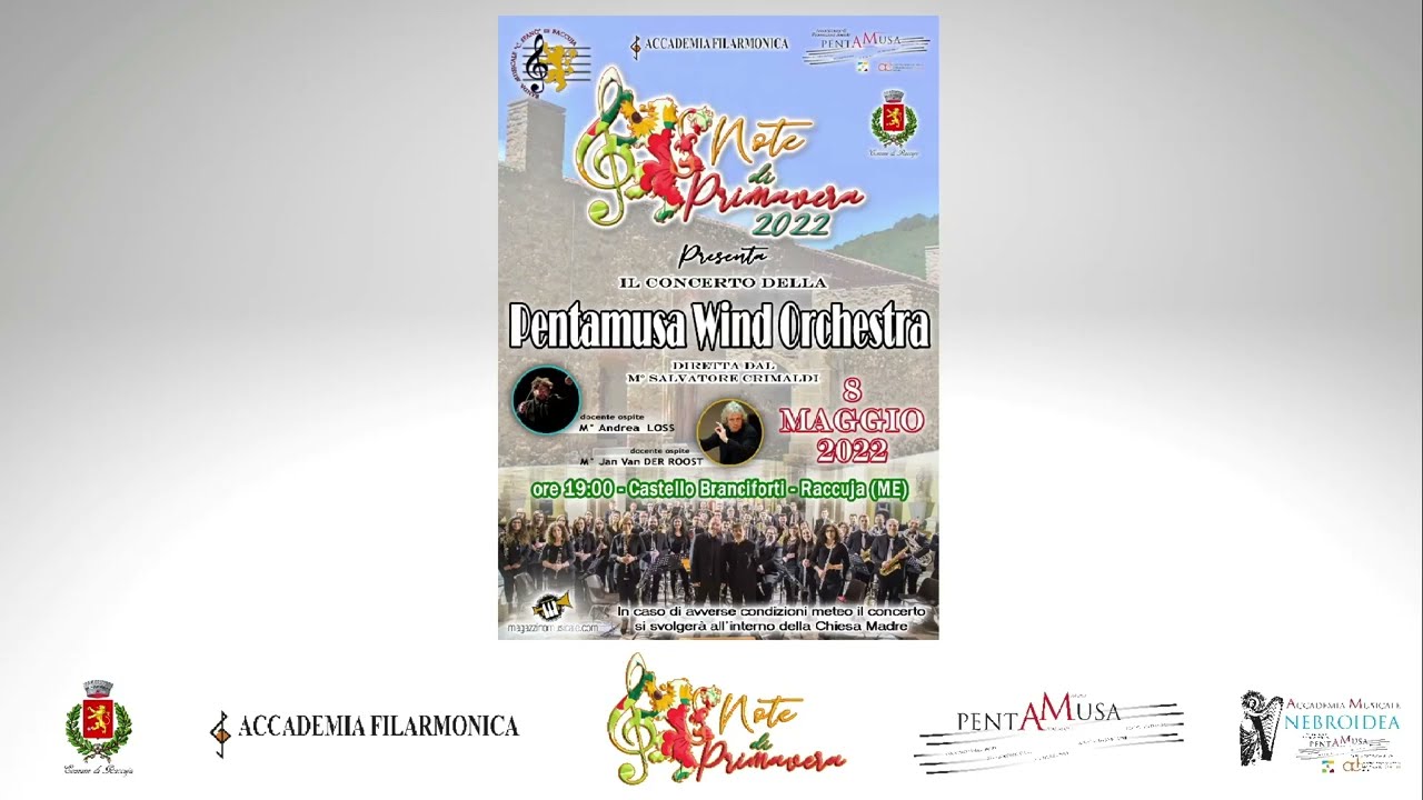 CONCERTO PENTAMUSA WIND ORCHESTRA con il M° JAN VAN DER ROOST (versione integrale)