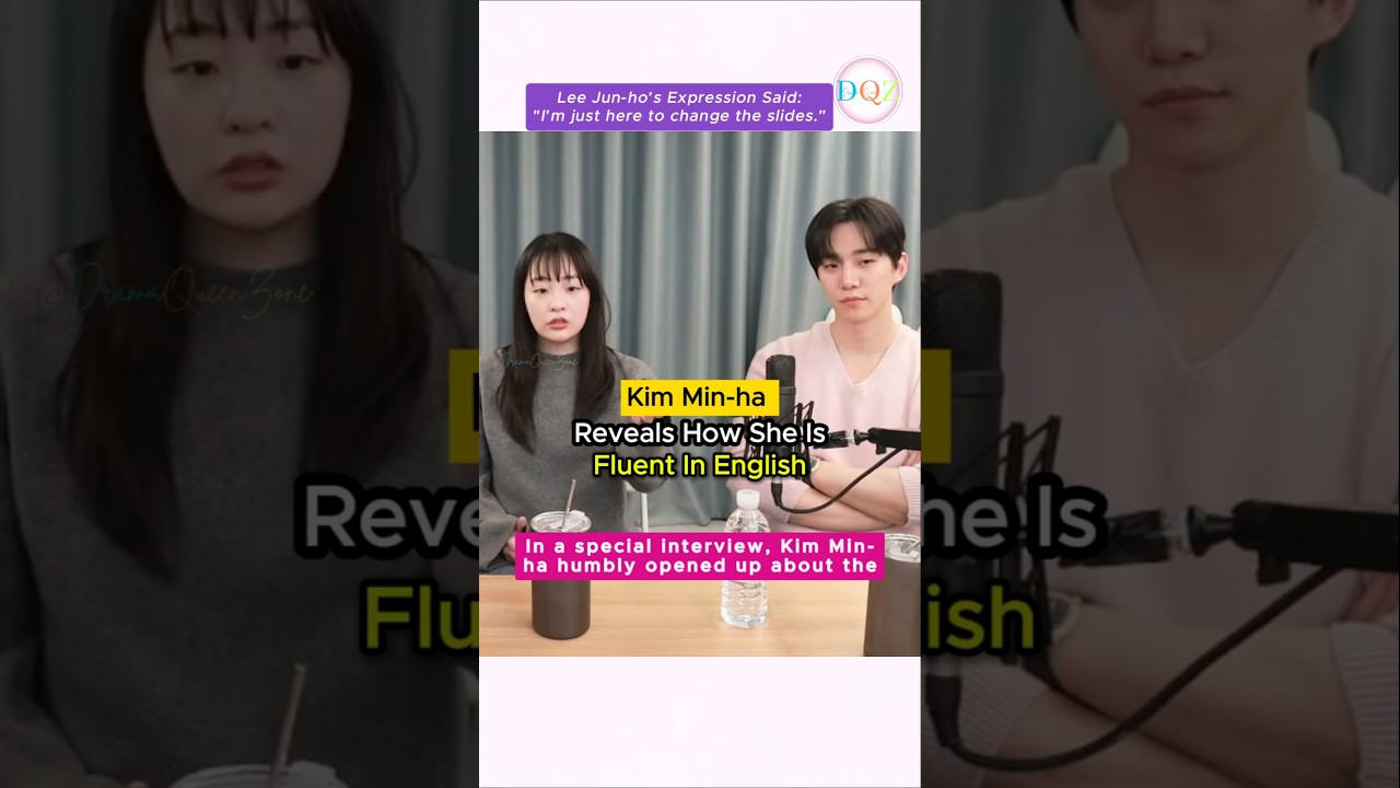 Kim Min Ha english speaking scene in Typhoon Family 