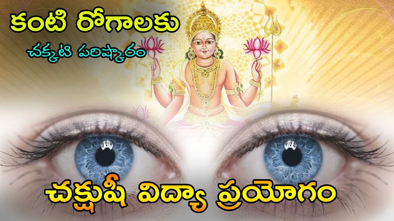కంటి రోగాలకు చక్కటి పరిష్కారం చక్షుషీ విద్యా ప్రయోగం #eyes #mantra #చక్షుషీవిద్యాప్రయోగం@meebvs