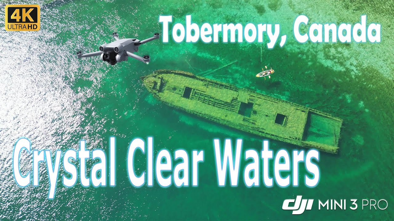 Amazing Drone Footage of Tobermory, Canada | Crystal Clear Waters & Sunken Shipwreck