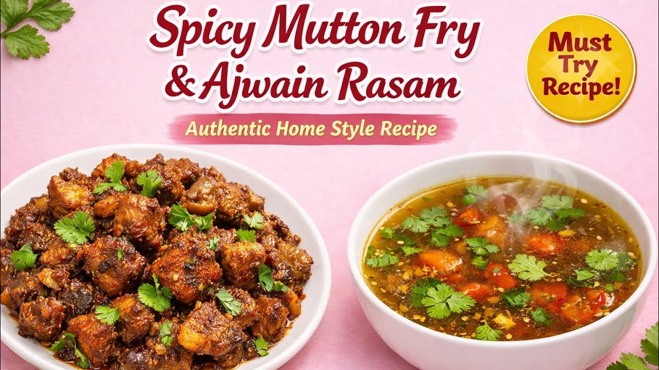 🥰 మటన్ ఫ్రై వాము మిరియాల చారు#muttonfry 🥰#vamurasam 🥰#cookingathome 😍#healthyfood 😍#food 🥰🥰🥰😍😍😋😋😋👌 😋
