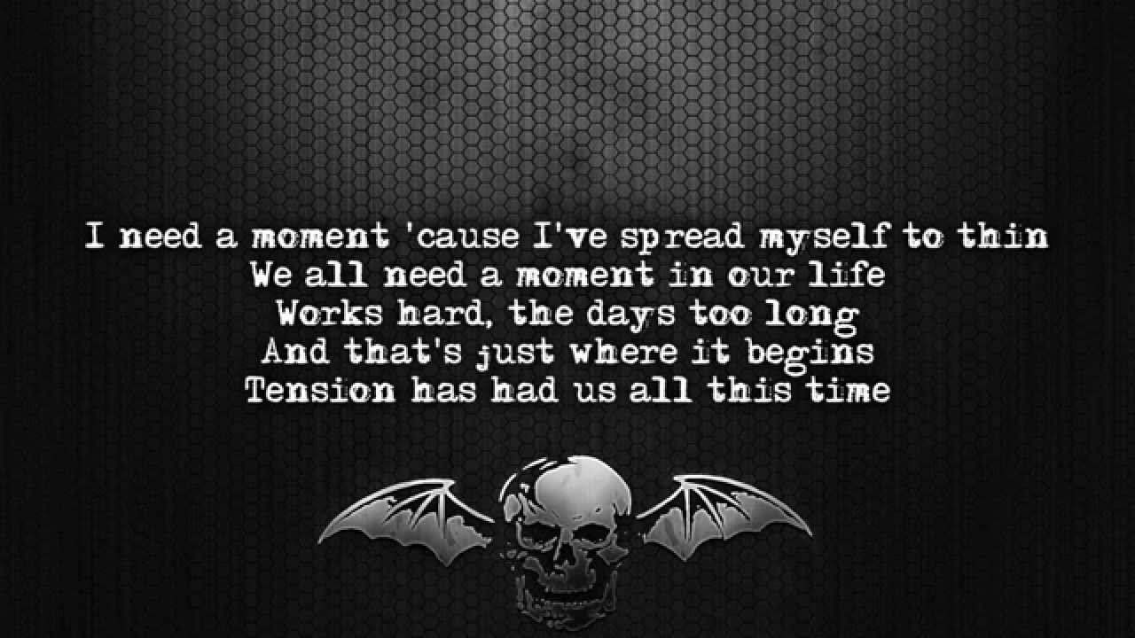 Avenged Sevenfold - Tension [Lyrics on screen] [Full HD]