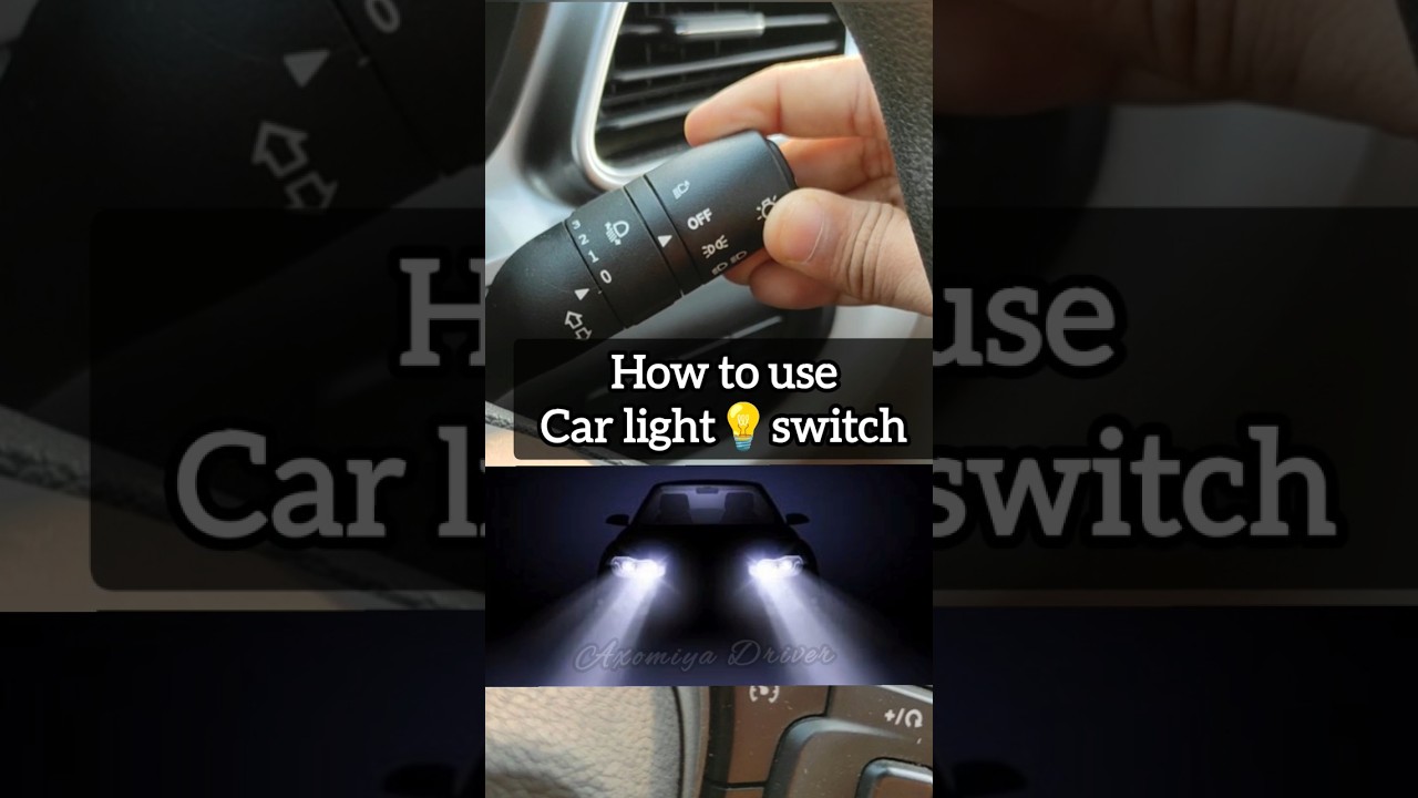 How to use Car Lights Switch #carslover #carinformation #drivingtips #beginners #keepwatching