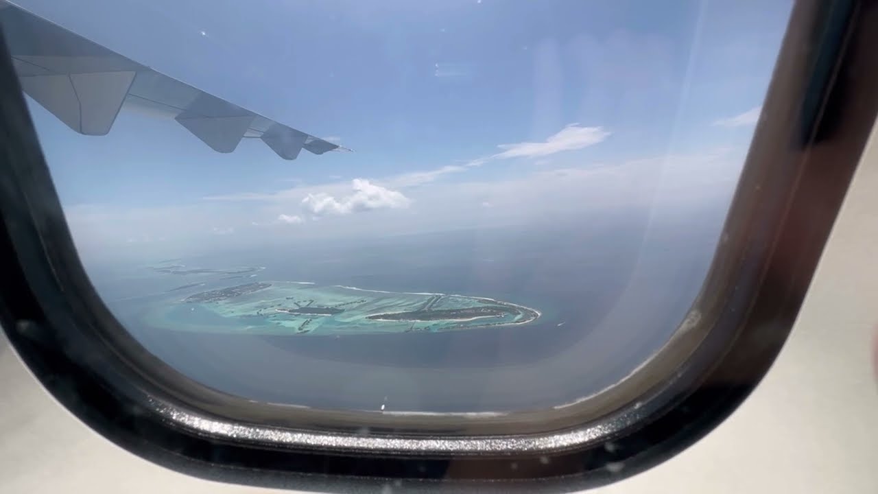 AMAZING VIEWS OVER MALEDIVES! | Male departure Manta Air | Vince Travelling