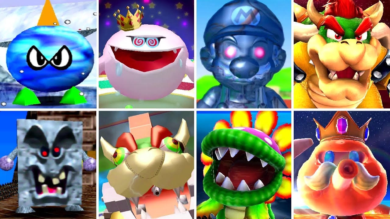 Super Mario 3D All-Stars - All Bosses