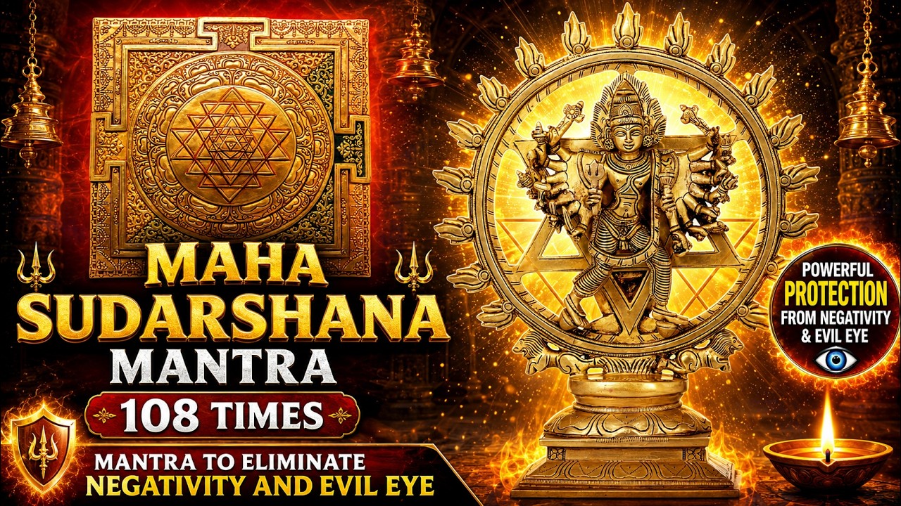 Maha Sudarshana Mantra 108 times - Mantra to Eliminate Negativity and evil eye​⁠ @Jothishi