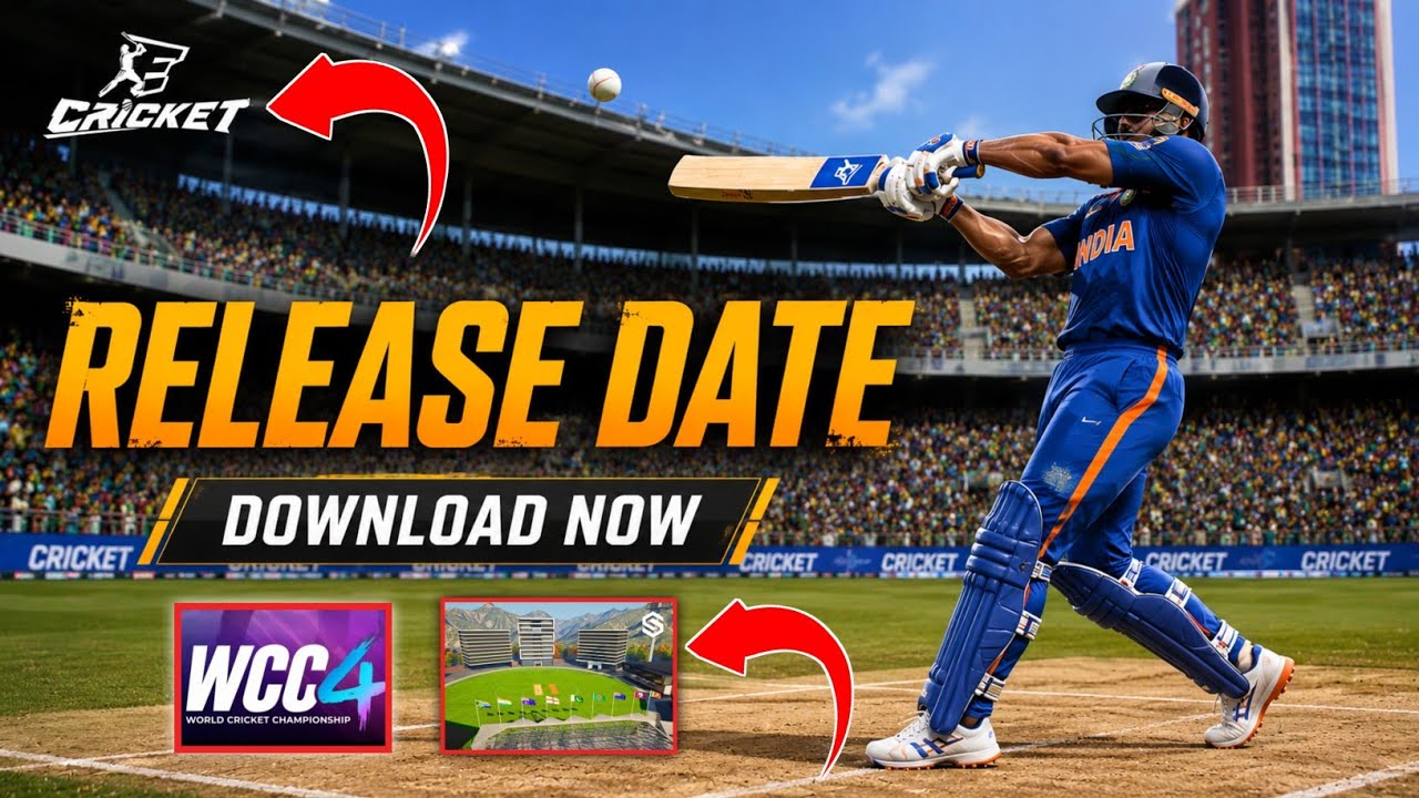 Finally Ecricket Confirmed Released Date | Cricket champions Trailer | Wcc4 New Update | Ecricket