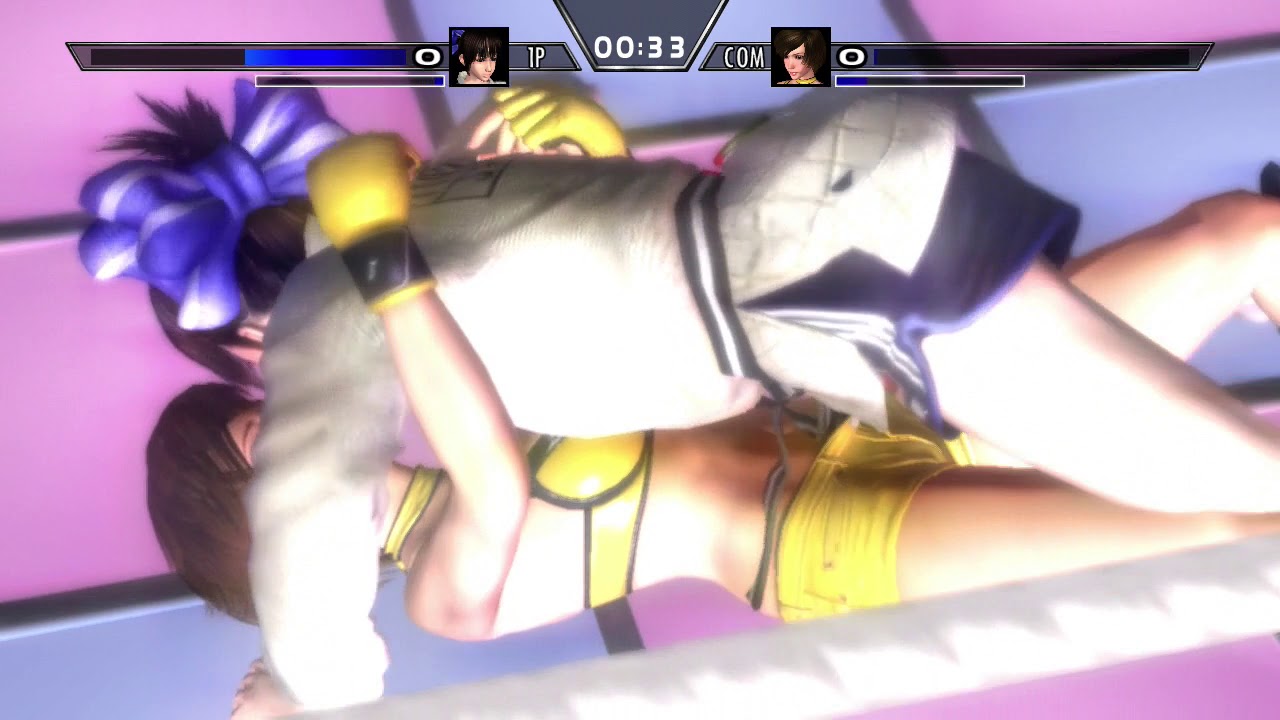 Rumble Roses XX Makoto taking down Reiko quickly