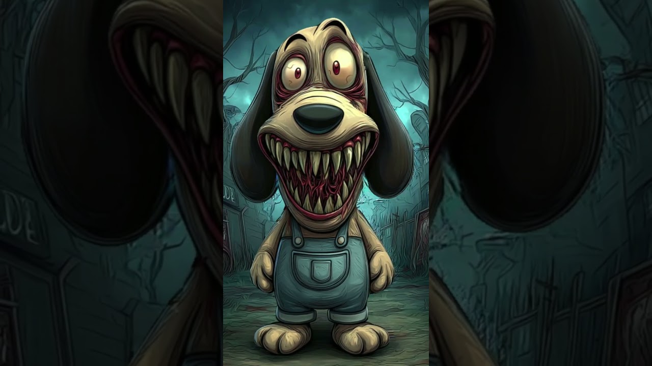 Horror version of the Betty Boop characters #horror #scary #creepy #beagle