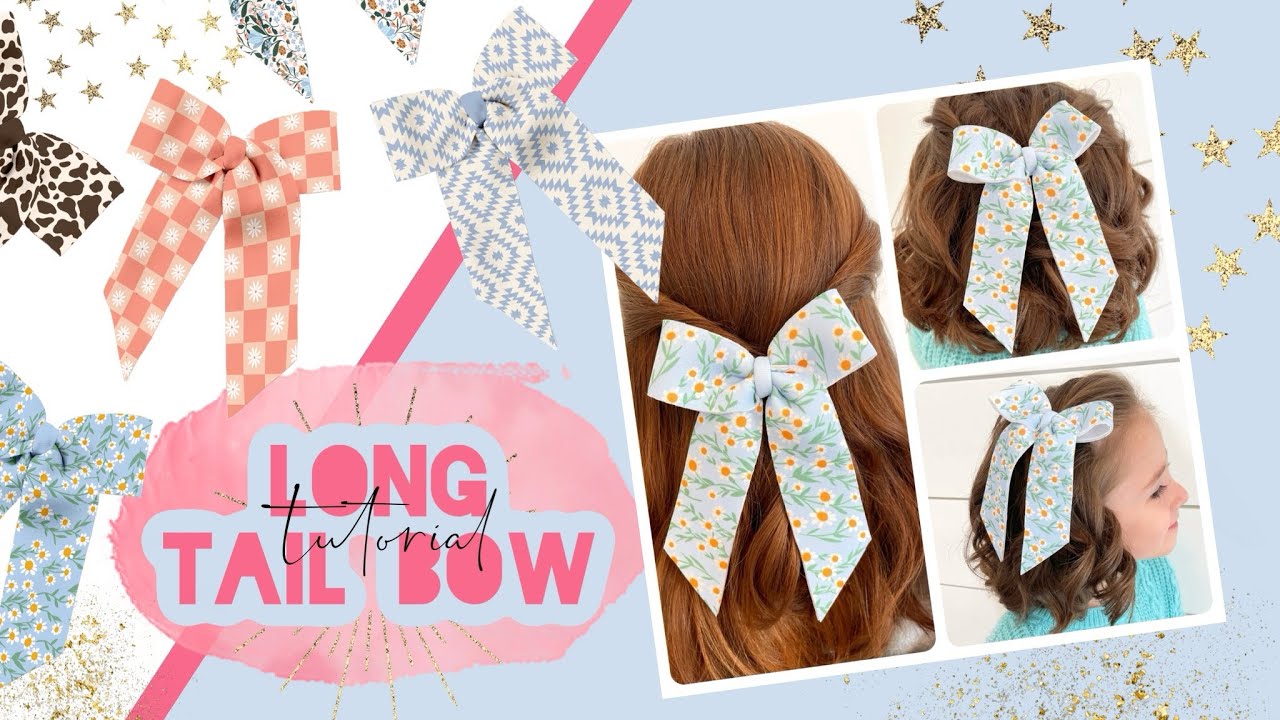 Long Tail Neoprene Hair Bow Tutorial