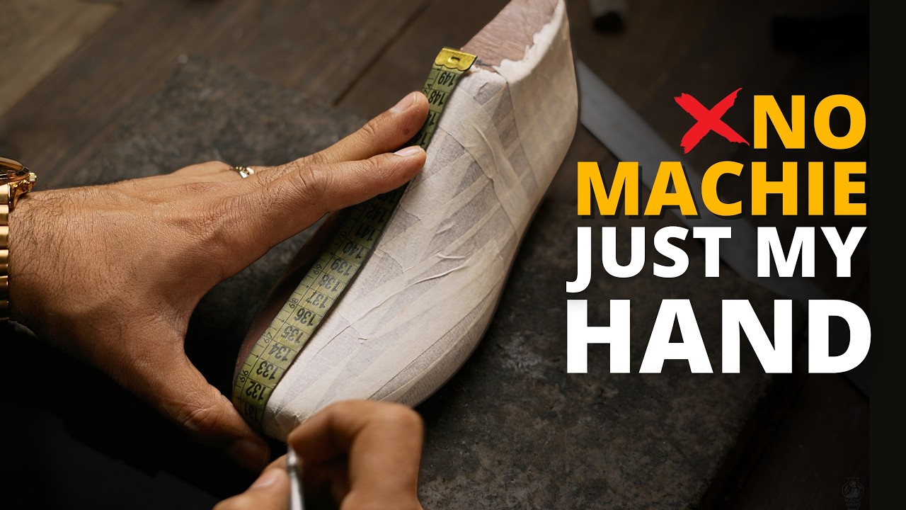 Process of Making HANDMADE Suede Shoes. Step-by-Step  by a Master Shoemaker