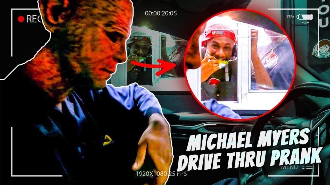 Michael Myers Halloween Drive-Thru Prank 🔪🎃 *MUST WATCH*
