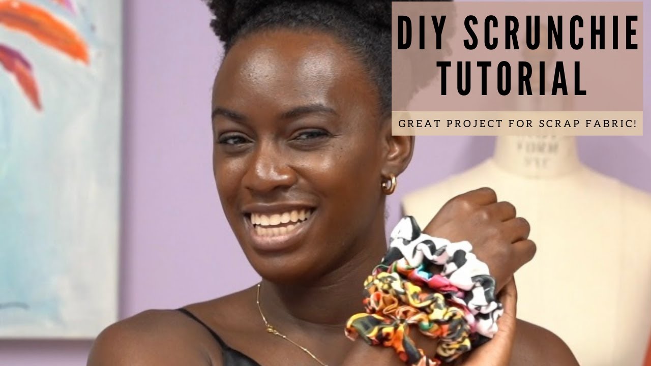 DIY Scrunchies Tutorial ft. Spoonflower Fabric
