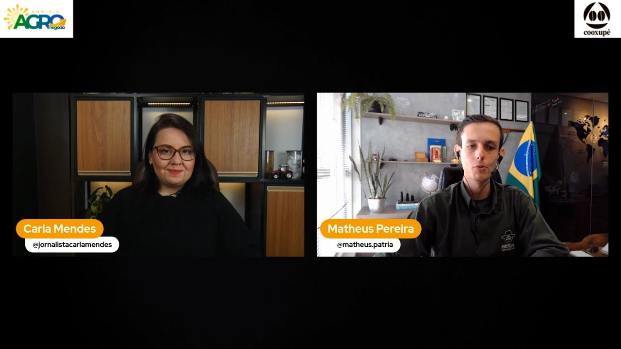 Carla Mendes entrevista Matheus Pereira - Sócio-Diretor da Pátria Agronegócios no Bom Dia Agro