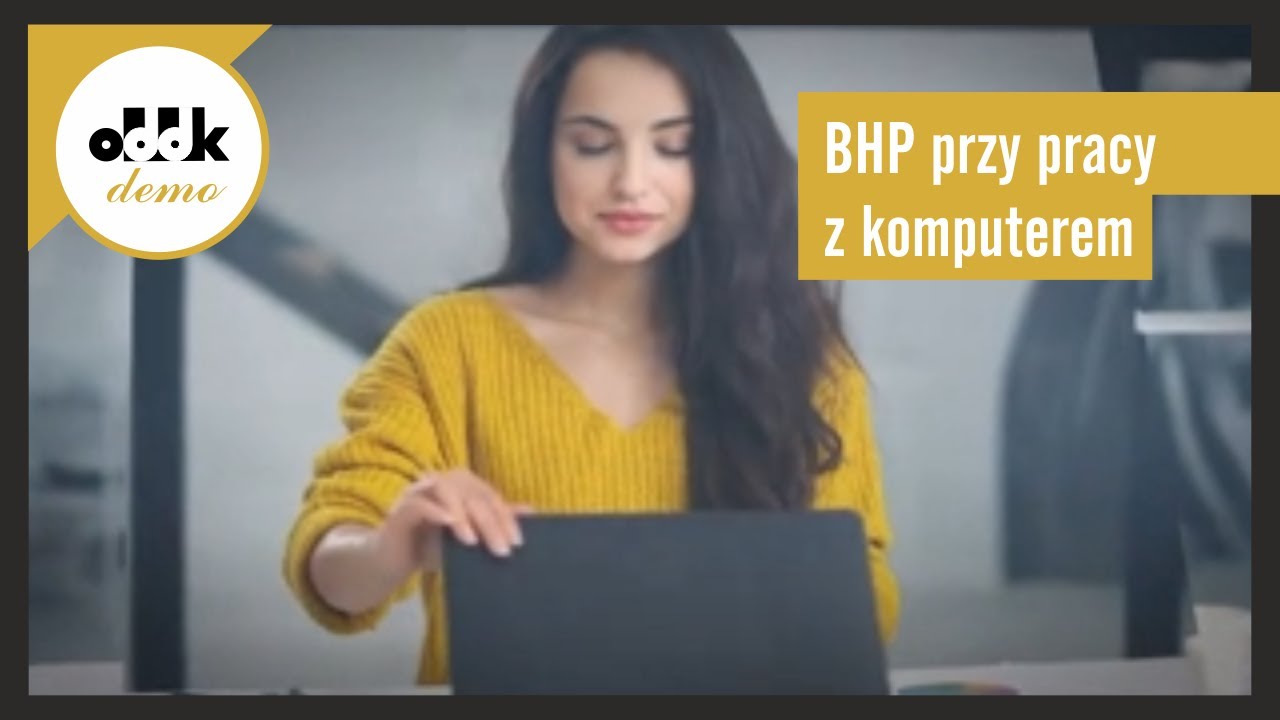 BHP przy pracy z komputerem