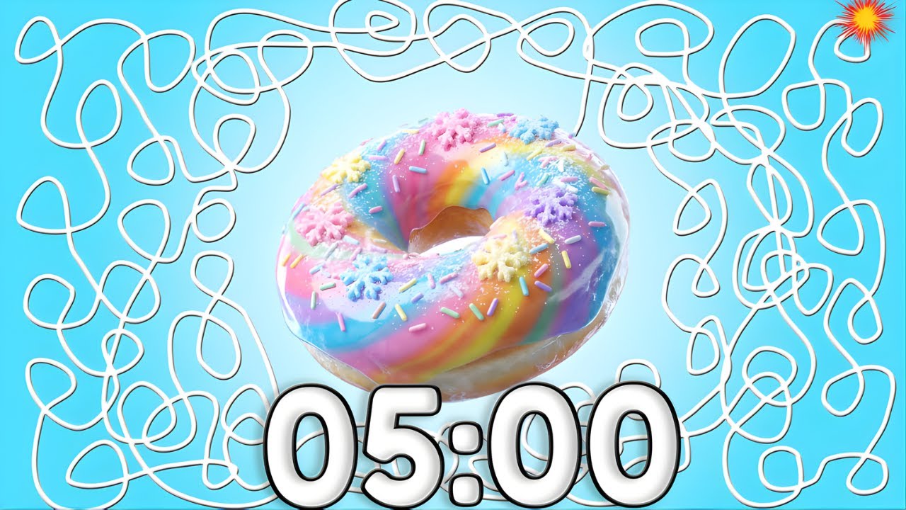 5 Minute Timer Bomb Winter Donut Countdown