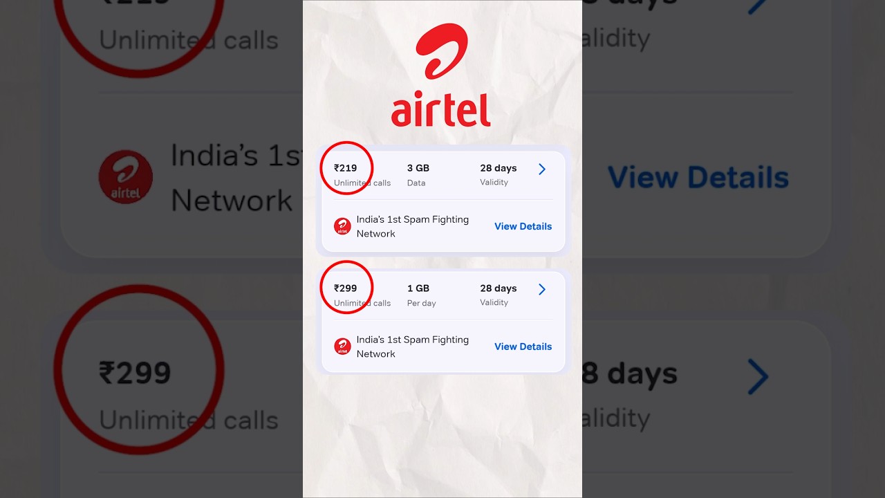 Airtel&rsquo;s latest recharge plan 2026 ✨