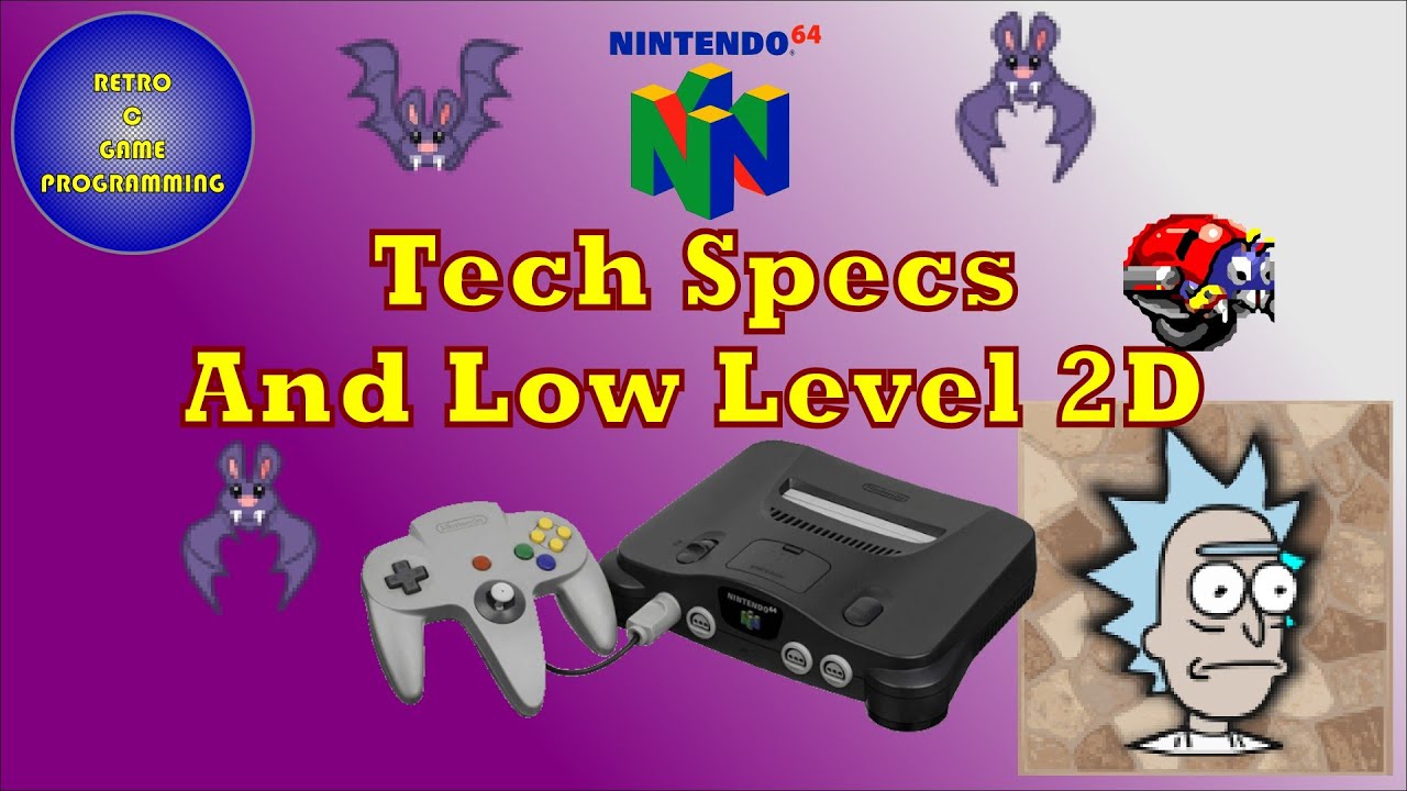 N64 Programming in C - Episode 1 - Low Level 2D and Hardware Specs