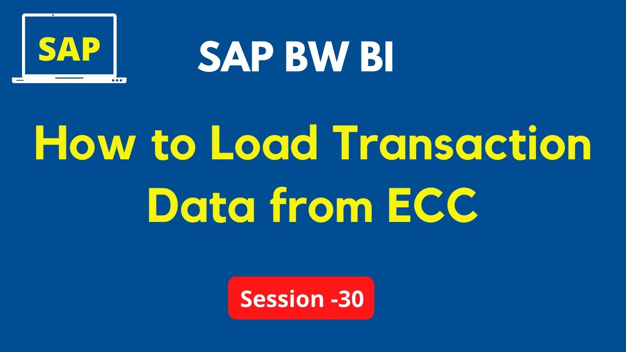 How to Load Transaction Data from ECC | Data Loading to BW From ECC| Flat File Loading to InfoObject