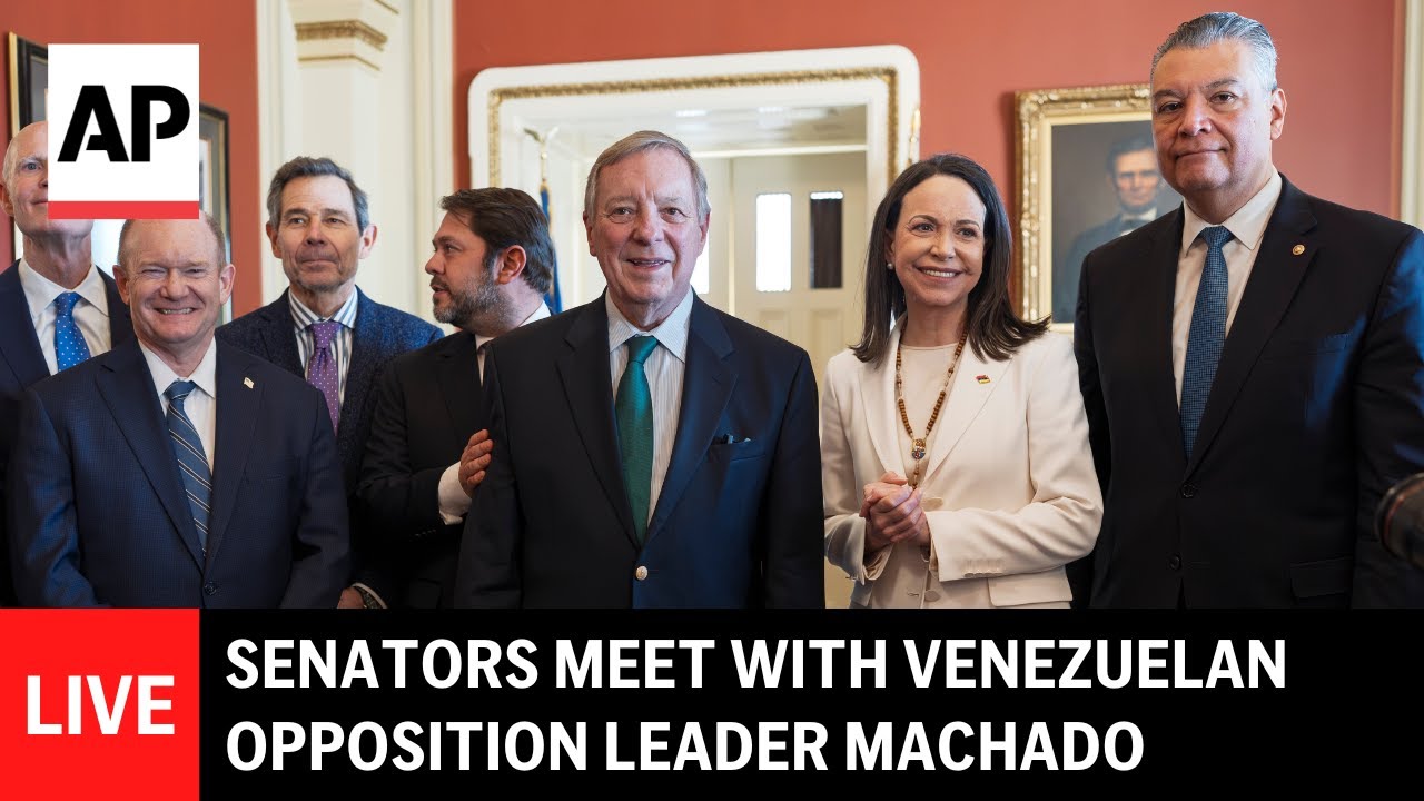 LIVE: Senators meet with Venezuelan opposition leader Machado