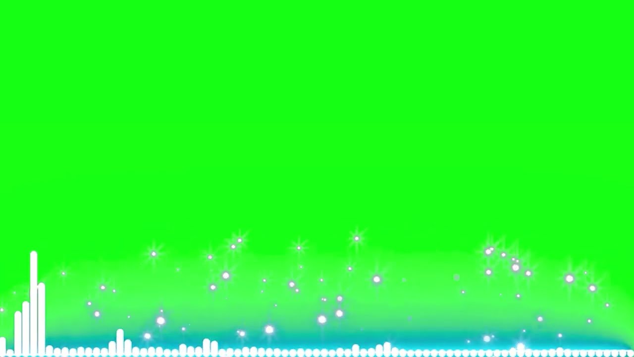 Green screen line audio spectrum (Free Green Screen 1 min)