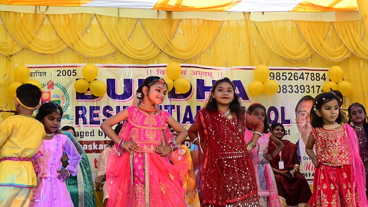 Radha Krishna Group Dance || Annual Day || @BuddhaResidentialSchool 