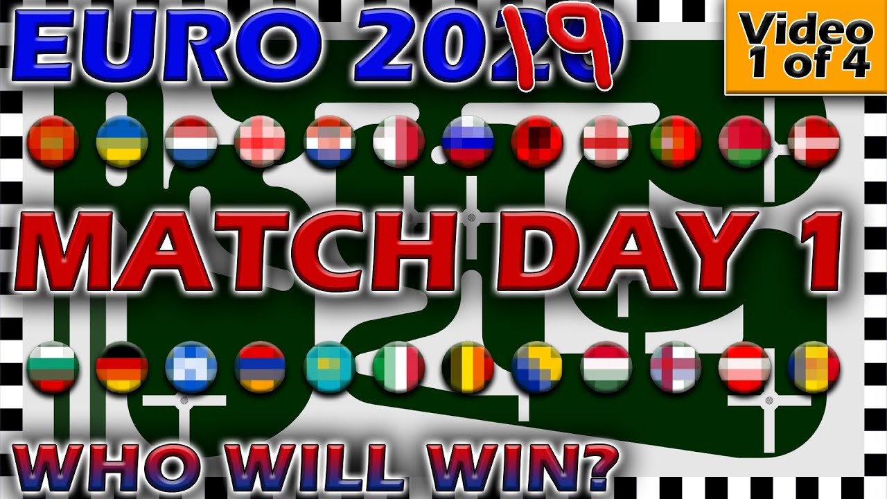 Euro 2019/20 Group Stages - Marble Races - Match Day 1 - Video 1 of 4