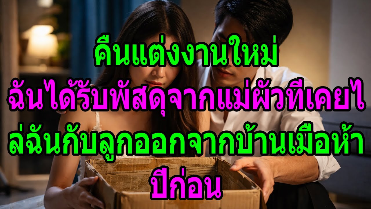 คืนแต่งงานใหม่ ฉันได้รับพัสดุจากแม่ผัวที่เคยไล่ฉันกับลูกออกจากบ้านเมื่อห้าปีก่อน