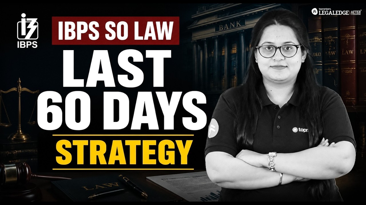 IBPS SO Law Officer 2026: How to Crack in 60 Days