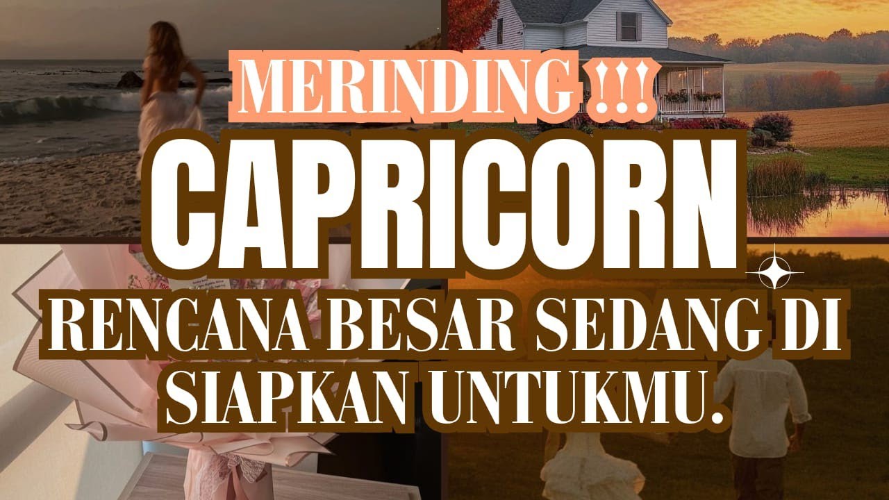 MERINDING !!! ♎ CAPRICORN ♎ RENCANA BESAR SEDANG DI SIAPKAN UNTUK MU