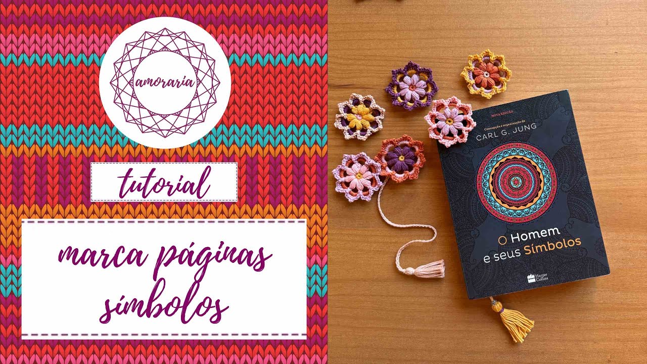 Como Fazer um Marca Páginas de Crochê I Tutorial Passo a Passo Fácil (DESTRAS)