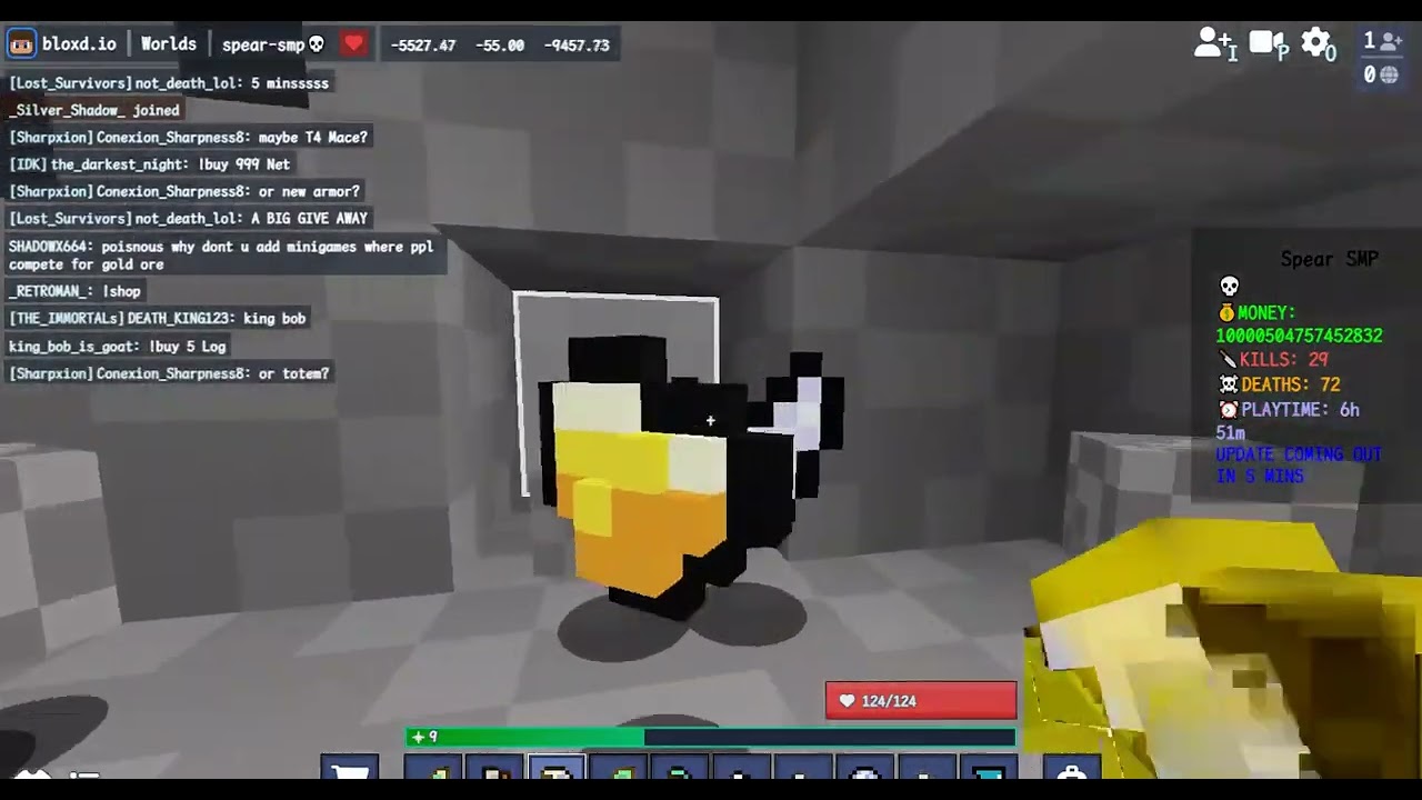 New wind charge dup glitch in Spear SPM Bloxd io