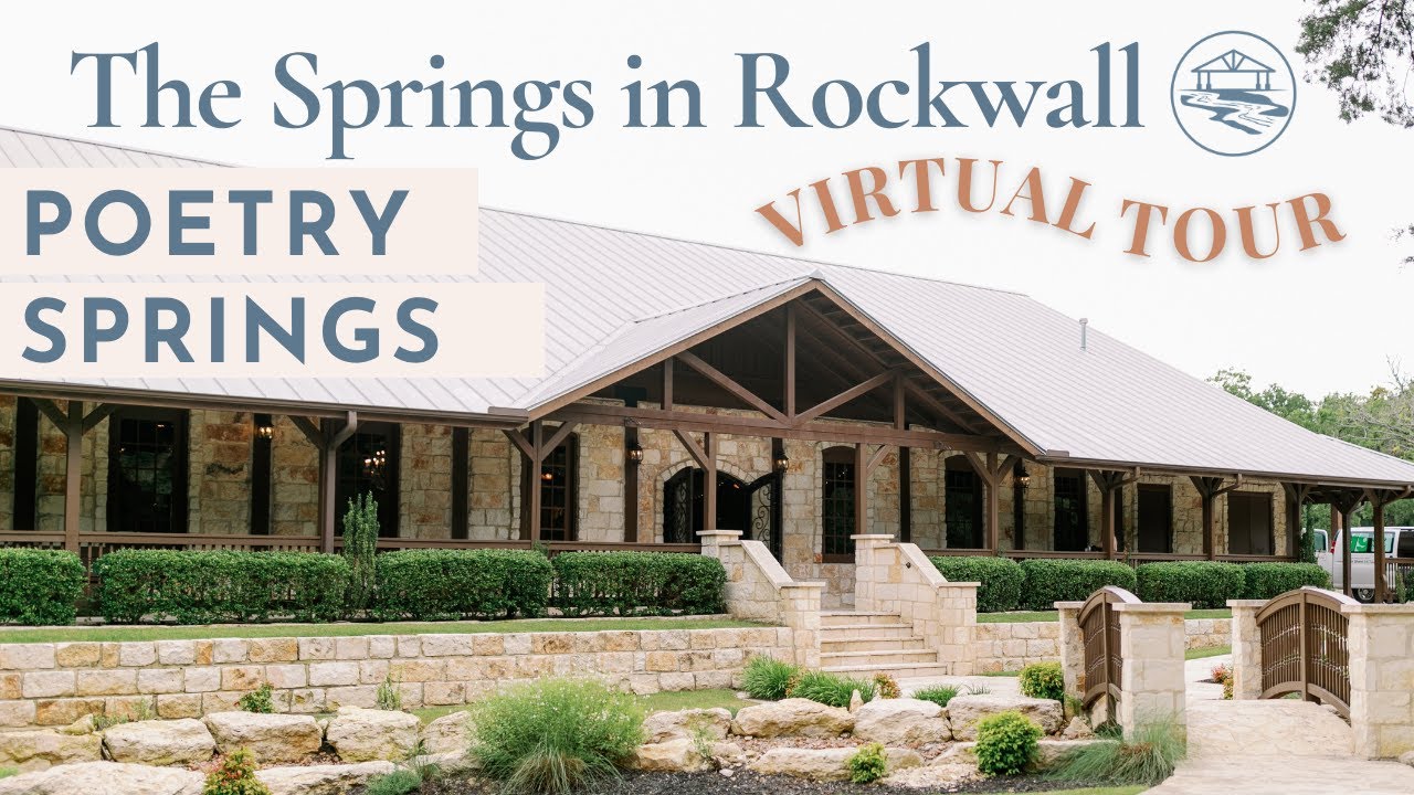 Poetry Springs Tour at The Springs in Rockwall | a peaceful and charming wedding venue near Dallas