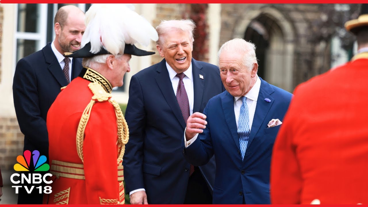 WATCH: President Trump Welcomed To Windsor Castle By King Charles | Princess Of Wales | N18G