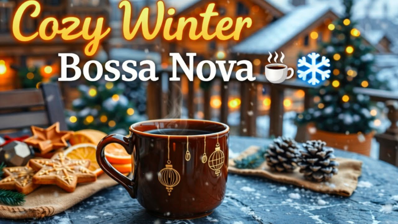 Cozy Winter Bossa Nova ☕❄️ Warm Jazz Cafe Music for Relaxing, Studying & Snowy Evenings